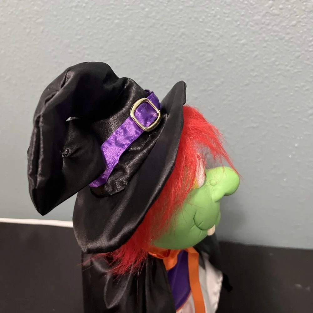 Vtg Halloween Vigor 1997 Animated Witch Monster Doll Music Walking Laughing 16X8
